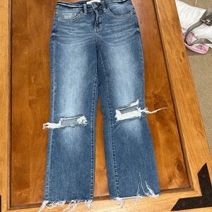 Flying Monkey Dark Blue Distressed Jeans